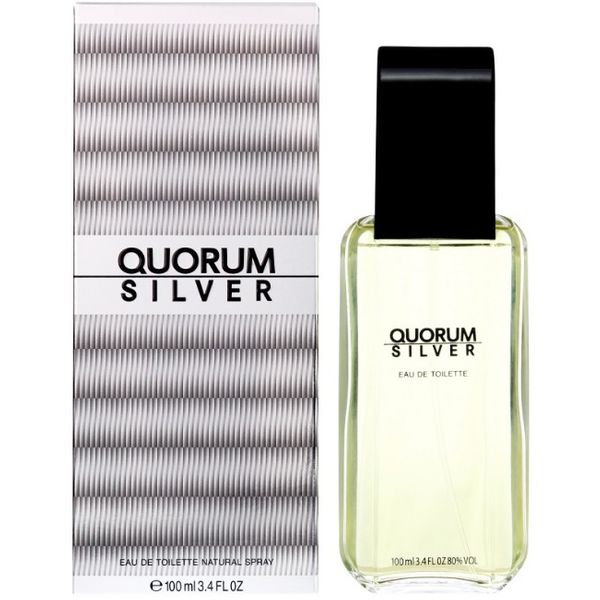Antonio Puig Quorum Silver Eau de Toilette 3.4 oz