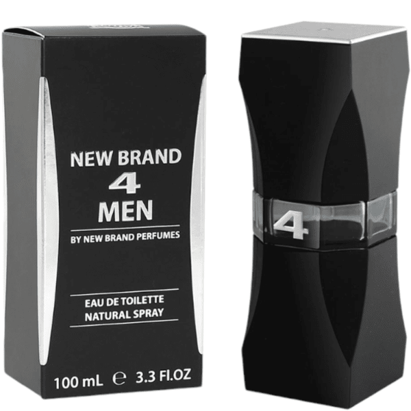 New Brand Perfumes 4 Men Eau de Toilette 3.3 oz