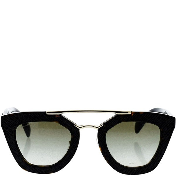 Prada SPR 14S 2AU-4M1 Sunglasses Havana-Green