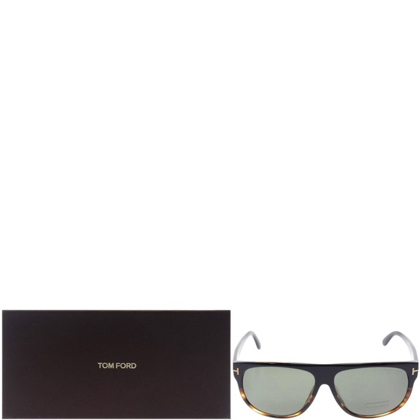 Tom Ford FT0375 Kristen 05R Sunglasses Black-Green