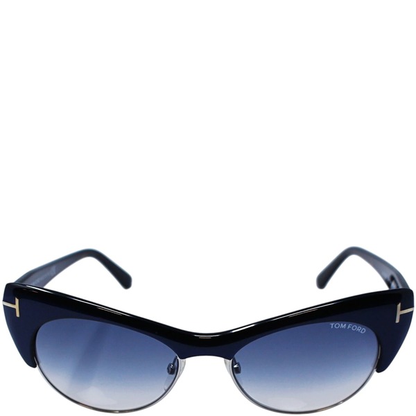 Tom Ford FT0387 Lola 89W Sunglasses Navy Blue-Blue