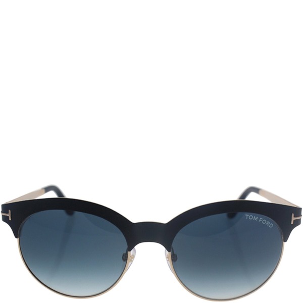 Tom Ford FT0438-S Angela 05P Sunglasses Black Green-Blue