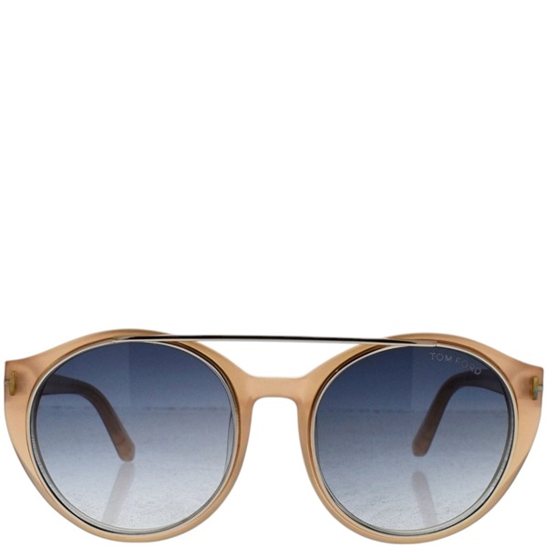 Tom Ford FT383 74B Joan Sunglasses Pink Gold-Blue