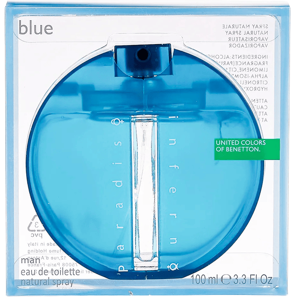 Benetton Inferno Paradiso Blue Eau de Toilette 3.4 oz