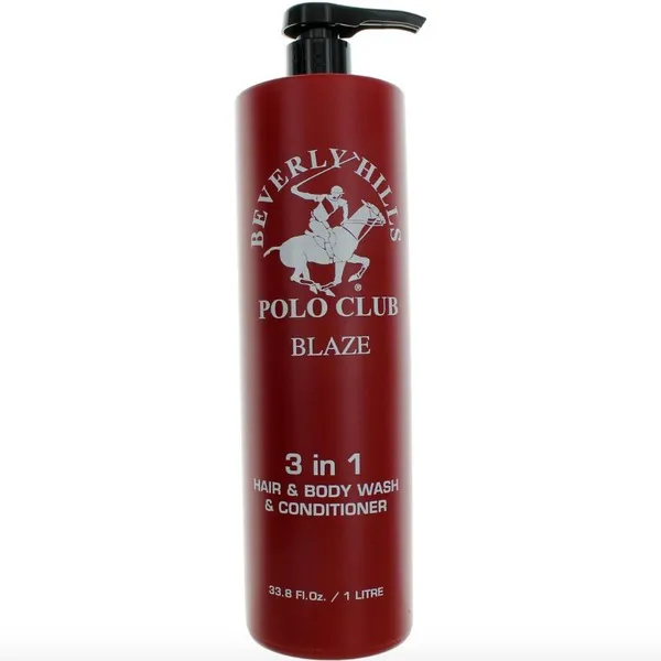 Beverly Hills Polo Club Blaze 3-In-1 Hair & Body Wash & Conditioner 33.8 oz