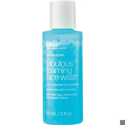 Bliss Fabulous Foaming Face Wash Cleanser & Exfoliator 1.0 oz