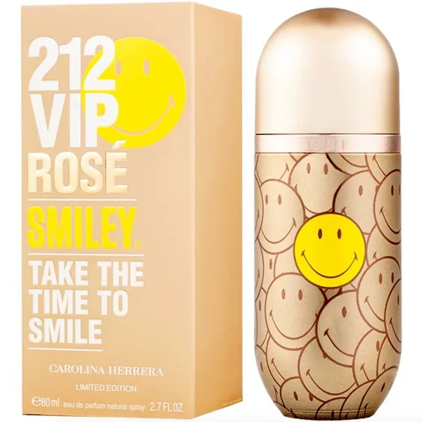 Carolina Herrera 212 Vip Rose Smiley Eau de Parfum 2.7 oz
