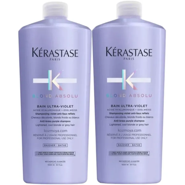 Kerastase Blonde Absolu Bain Ultra Violet Shampoo Set 2 Pc