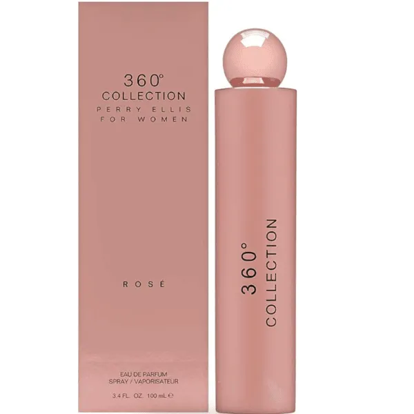 Perry Ellis 360 Collection Rose Eau de Parfum 3.4 oz
