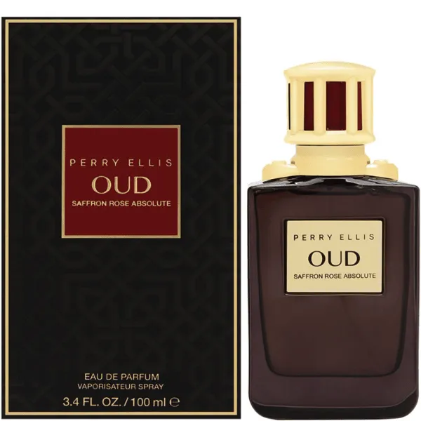 Perry Ellis Oud Saffron Rose Absolute Eau de Parfum 3.4 oz