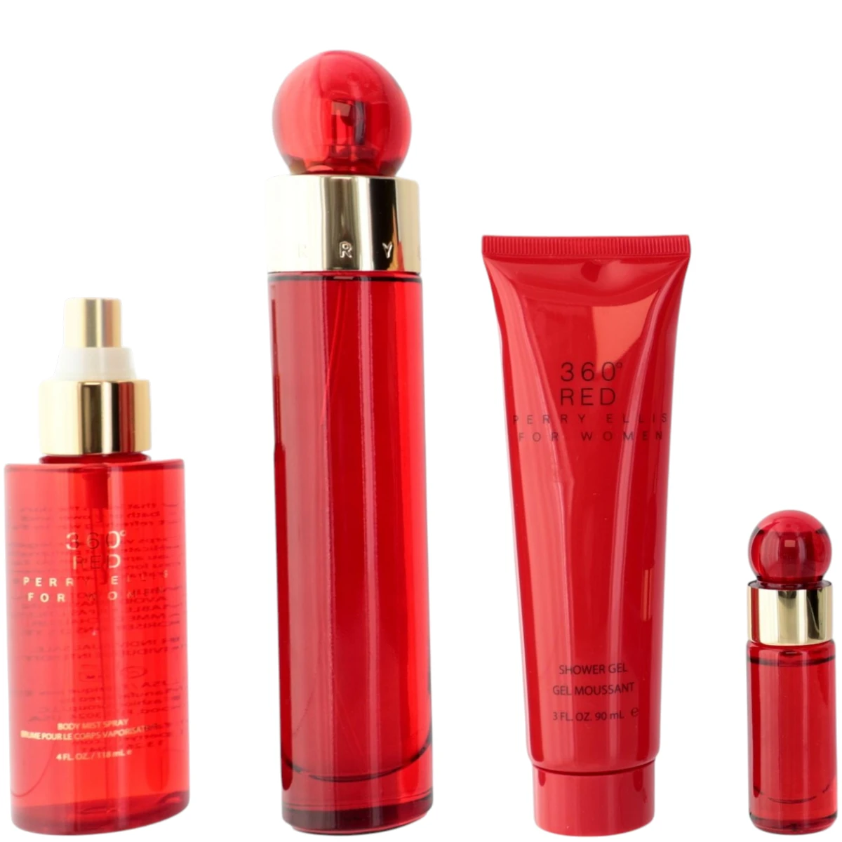 Perry Ellis Perry Ellis 360 Red Gift Set 4 Pc