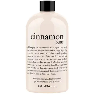 Philosophy Cinnamon Buns Shampoo Shower Gel & Bubble Bath 16.0 oz