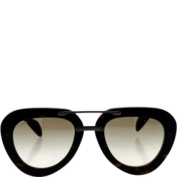 Prada SPR 28R 2AU-3DO Sunglasses Dark Havana-Light Brown
