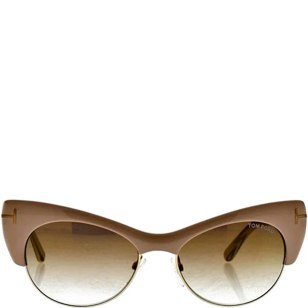 Tom Ford FT0387 74G Lola Sunglasses Pink Gold-Brown