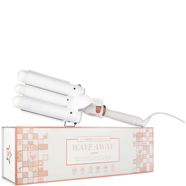 Almost Famous - Wave Away Triple Barrel Curler with Tourmaline Ceramic Barrels