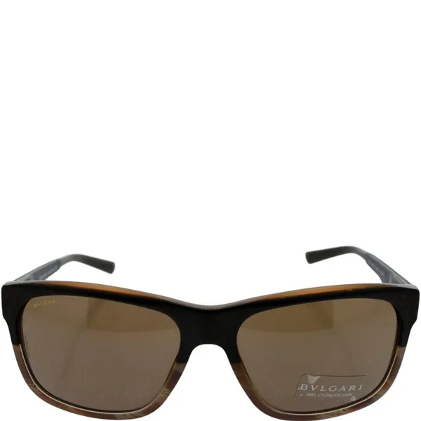 Bvlgari BV 7024 Sunglasses Sand Brown On Horn-Brown