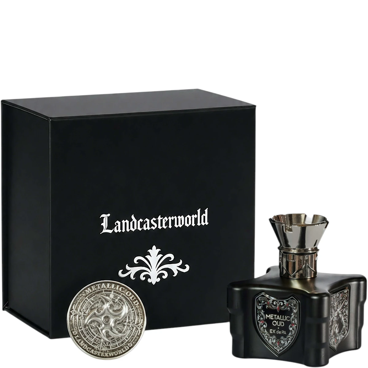 Landcaster World Metallic Oud Extrait de Parfum 2.2 oz